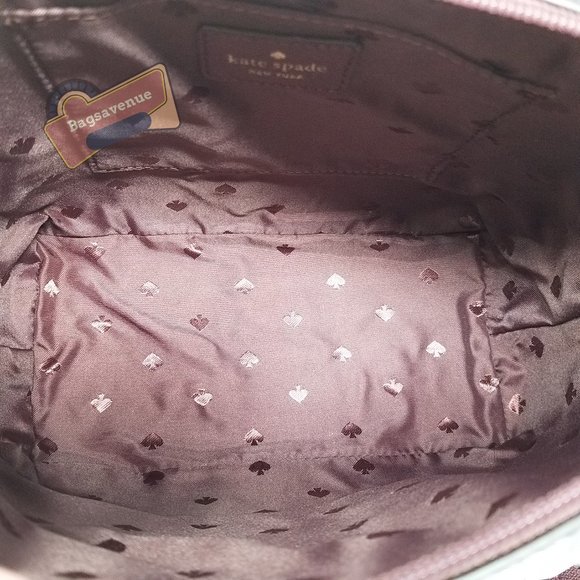 #bagsavenue Ina Saffiano PVC Cherrywood Burgundy Satchel Crossbody Kate Spade - Picture 2 of 13